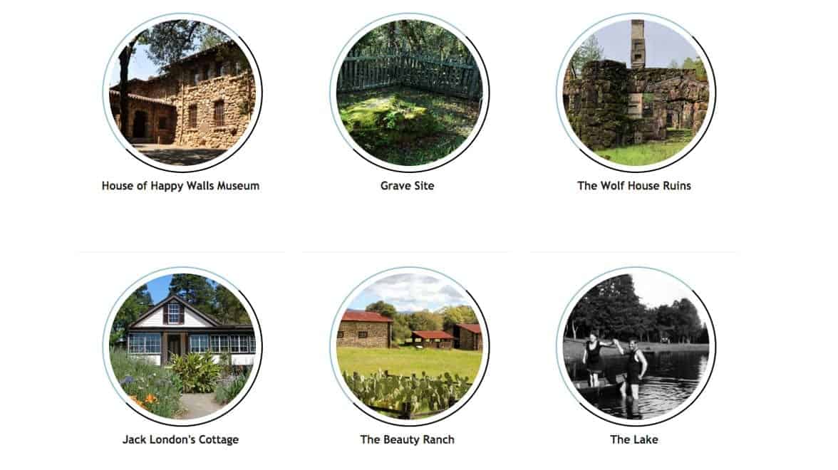 Screenshot of attractions at Jack London State Historic Park Screenshot of attractions at Jack London State Historic Park