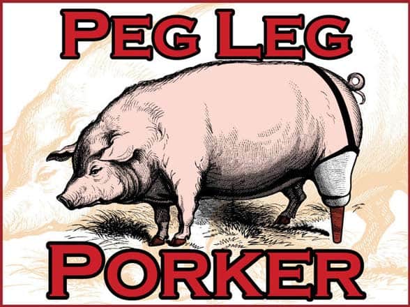 The Peg Leg Porker logo The Peg Leg Porker logo
