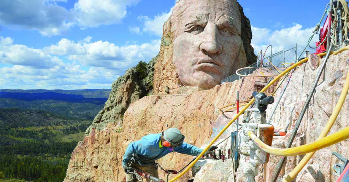 Photo of the Crazy Horse Memorial Photo of the Crazy Horse Memorial