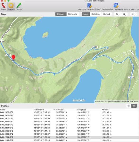 Screenshot of HoudahGeo Screenshot of HoudahGeo