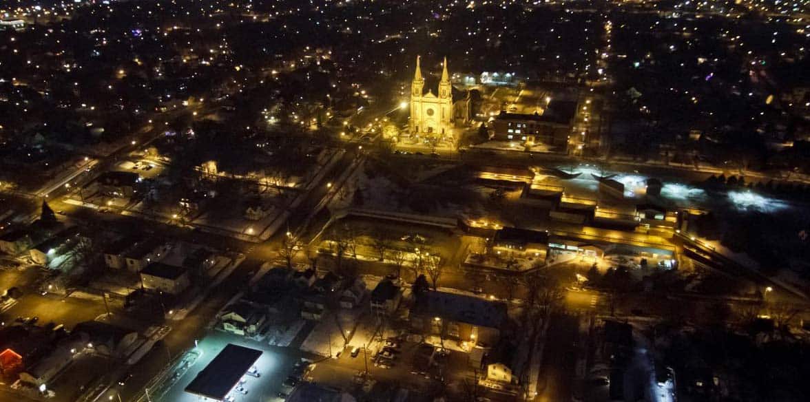 Photo of Sioux City from Twilight Flight Photo of Sioux City from Twilight Flight