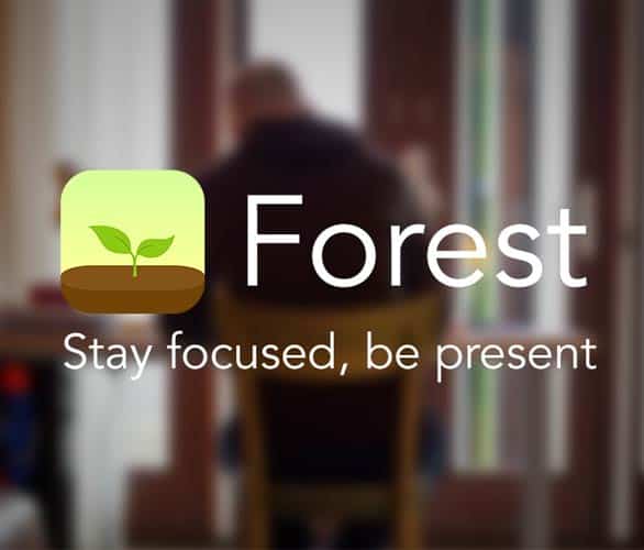Screenshot of the Forest app Screenshot of the Forest app